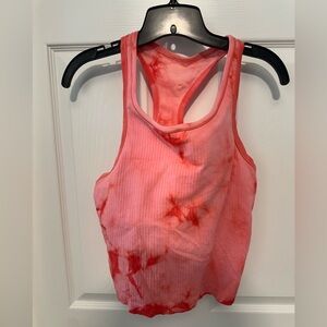 lululemon athletica Pink Tie-Dye Tank Top